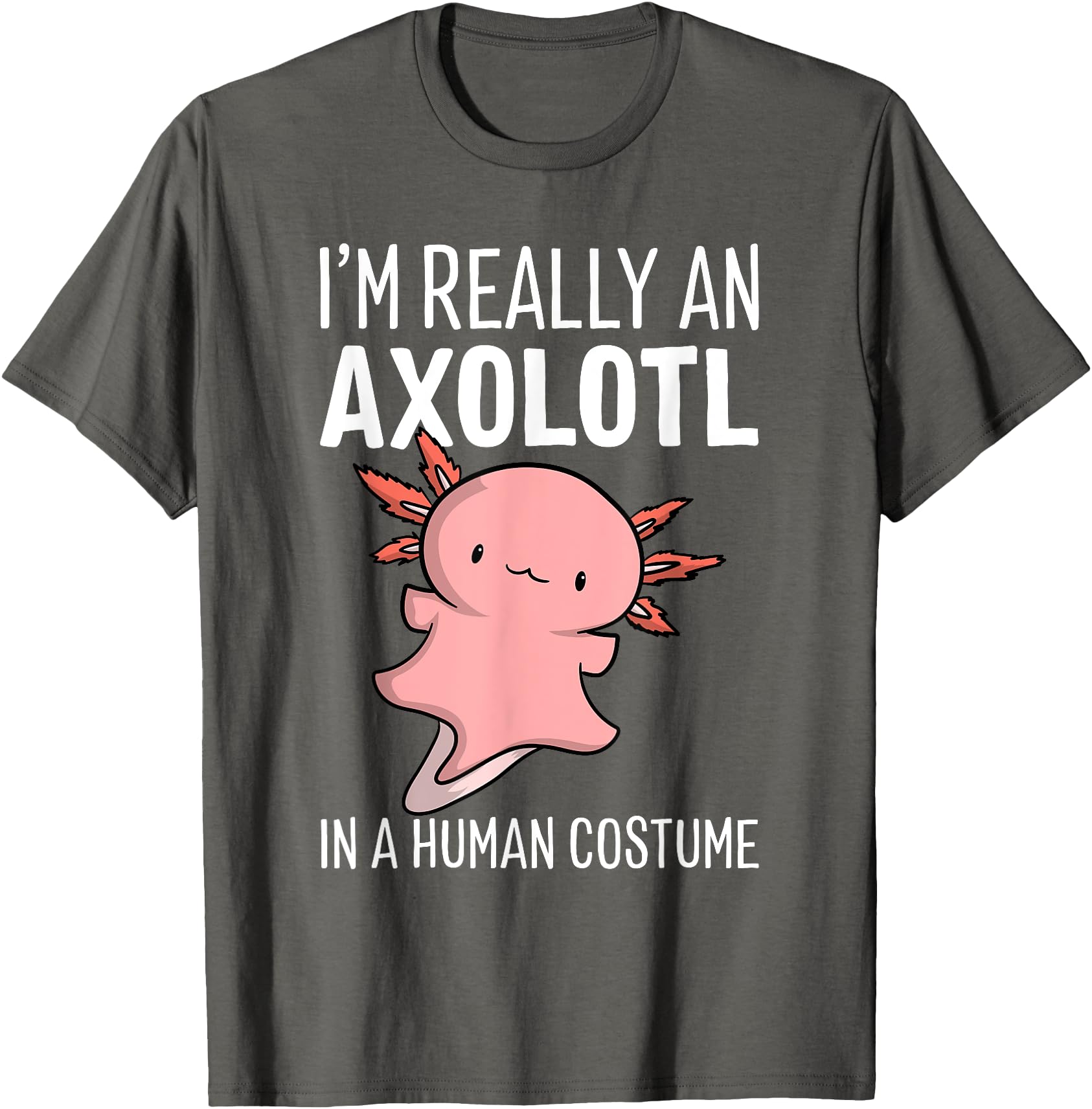 I'm Really An Axolotl In A Human Costume Halloween Chibi