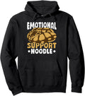Snake Lover Emotional Support Noodle Burmese Python Pullover Hoodie