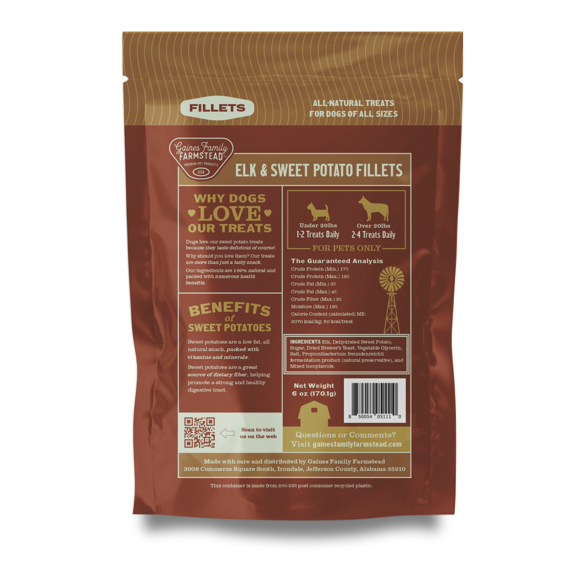 Elk and Sweet Potato Fillets