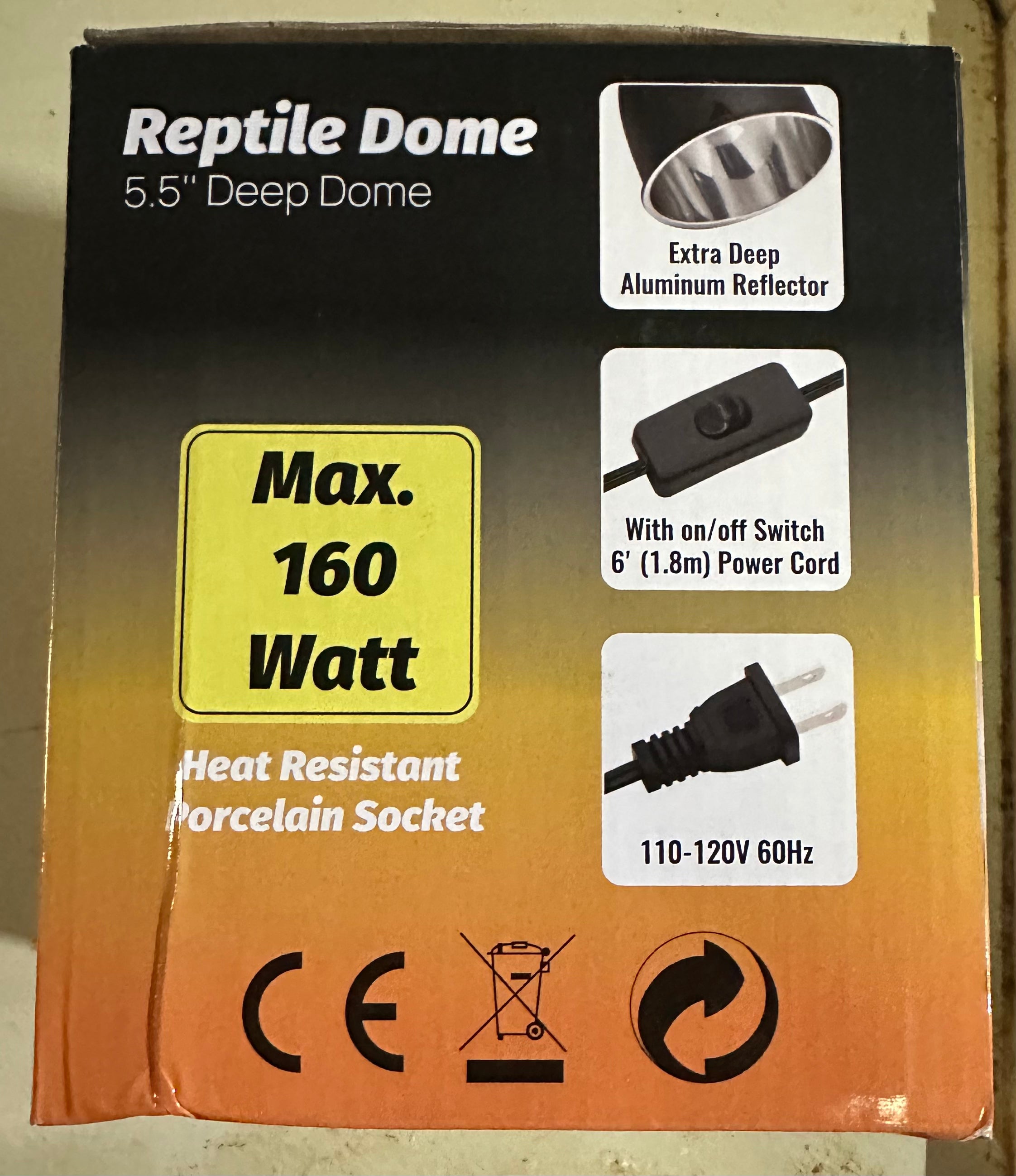 Reptile dome fixture