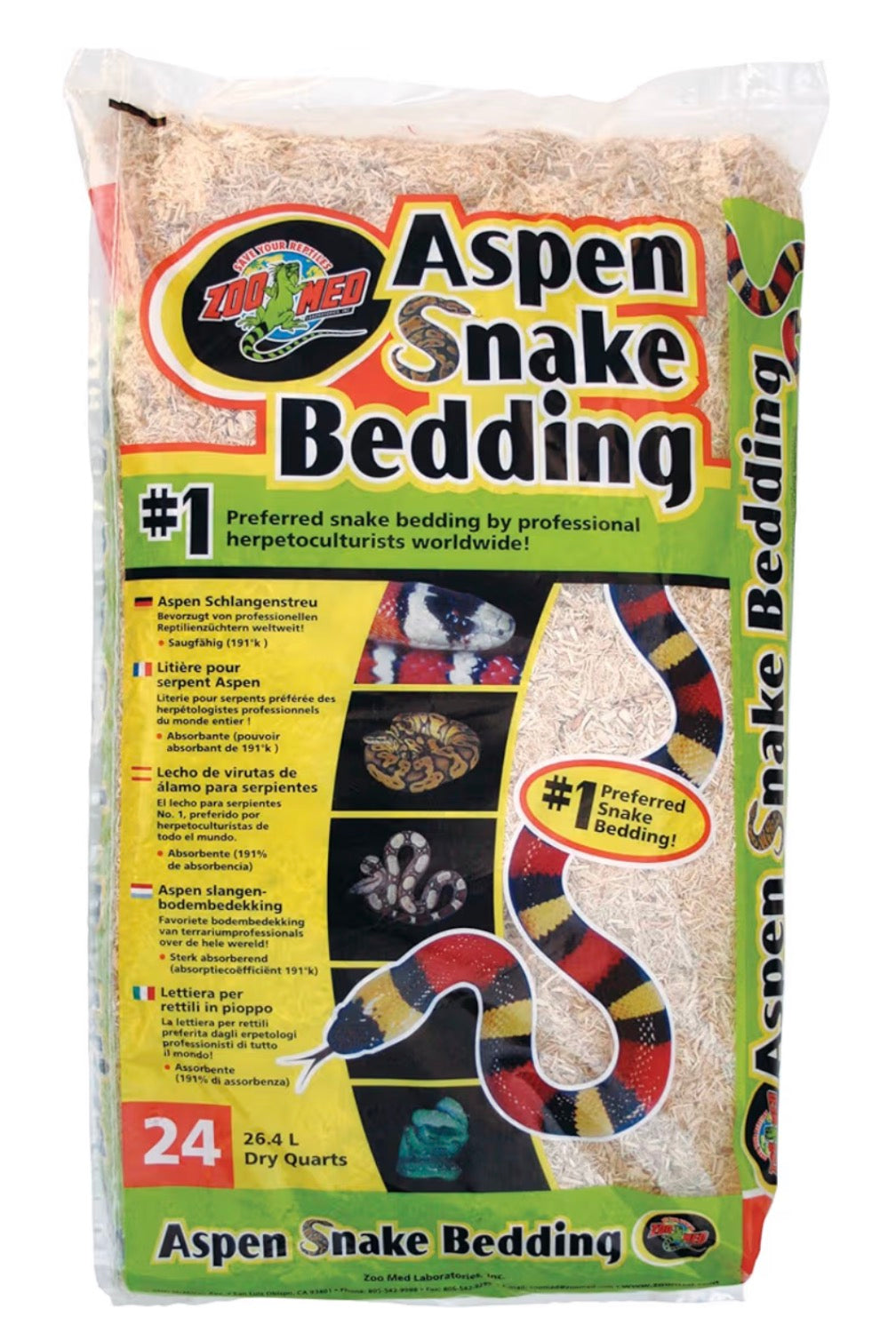 Aspen snake bedding