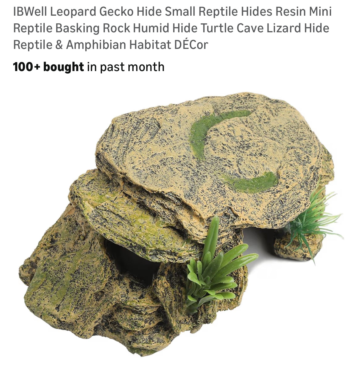 Ibwell leopard gecko hide small