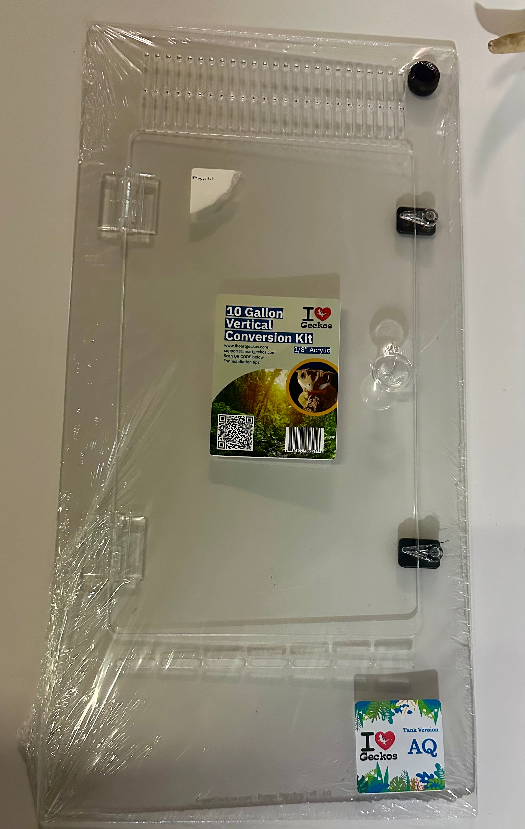Iheartgecko 10 gallon vertical conversion kit